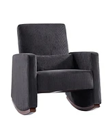 Hulala Home Tom Modern Rocking Chair with Solid Wood