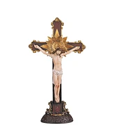 Fc Design "2-pc Set" Jesus Nailed On The Cross 12"H Crucifix Holy Figurine Statue Ornament Home Room Office Decor and Perfect Ideas for Housewarming,