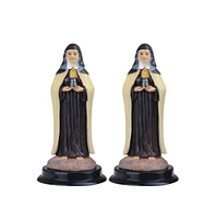 Fc Design 2-pc Set" 5"H Saint Clare Statue St. Clare of Assisi Holy Figurine Statue Ornament Home Room Office Decor and Perfect Ideas for Housewarming