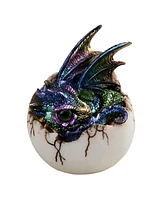 Fc Design 2-pc Set" 4"H Purple Dragon Baby in Egg Figurine Statue Ornament Home Room Office Decor and Perfect Ideas for Housewarming, Holidays and Bir