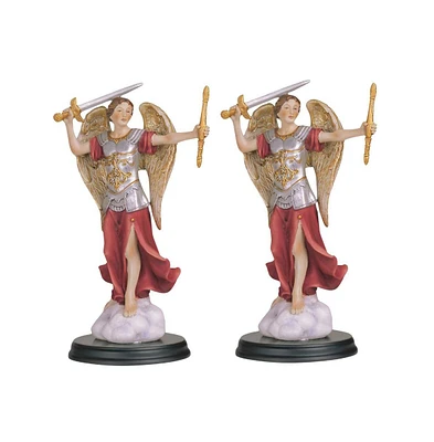 Fc Design "2-pc Set" 5"H Archangel Michael Statue Saint Michael The Strongest Angel Holy Figurine Statue Ornament Home Room Office Decor and Perfect I