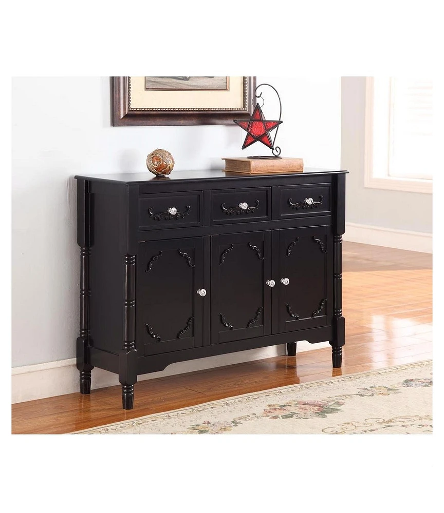 Slickblue Solid Wood Finish Sideboard Console Table with Storage Drawres