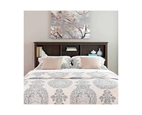 Slickblue Storage Headboard with Built-In Bookcase - Ideal for Organizing Your Space