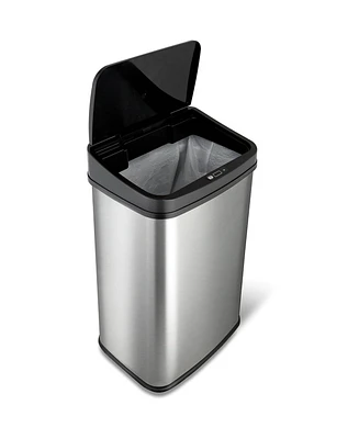 Slickblue 13-Gallon Stainless Steel Kitchen Trash Can with Motion Sensor Lid