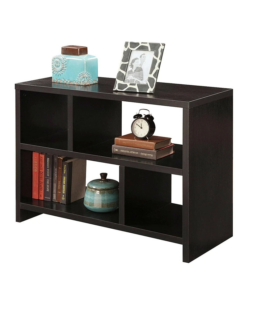 Slickblue 2-Shelf Bookcase Console Table for Living Room or Entryway Storage