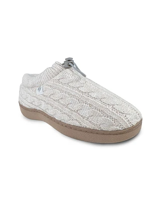 Heat Holders Women's Ava Cable Knit Drawstring Slippers