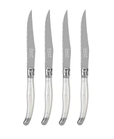 French Home Laguiole Connoisseur 4-Piece Steak Knife Set with Handles