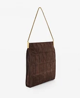 Mango Women's Split Leather Bag