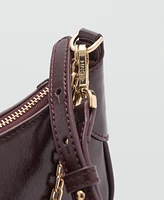 Mango Women's Chain Detail Double Handle Bag