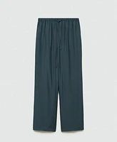 Mango Women's Knot Detail Flowy Pants