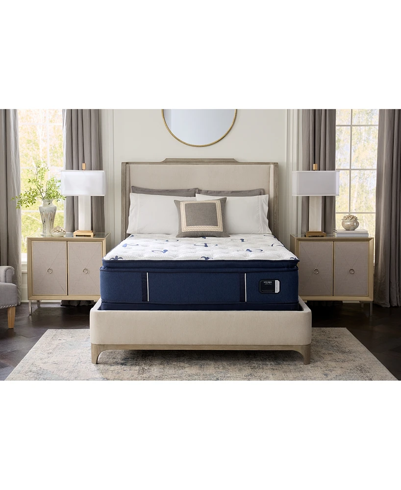 Stearns & Foster Studio 14.5" Medium Euro Pillowtop Innerspring Luxury Mattress Set- Queen Split