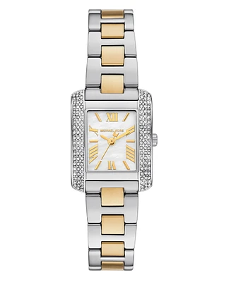 Michael Kors Women's Emery Three-Hand Two-Tone Stainless Steel Watch, 22x28mm