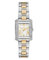 Michael Kors Women's Emery Three-Hand Two-Tone Stainless Steel Watch, 22x28mm