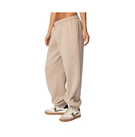 Edikted Womens Sasha Bow Detail Sweatpants
