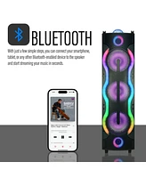 Toptech Sky-30 Bluetooth Speaker, 3x10" Woofers, Disco Lights