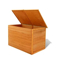 vidaXL Patio Storage Box 49.6"x28.3"x28.3" Wood