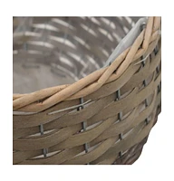 Planter 3 pcs Wicker with Pe Lining