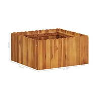 vidaXL Garden Raised Bed 19.6"x19.6"x9.8" Solid Acacia Wood