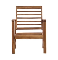 vidaXL 4 Piece Patio Lounge Set Solid Acacia Wood