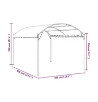 vidaXL Gazebo Fabric Cream