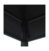Bbq Gazebo 7.9'x4.9'x8.4' Anthracite Steel