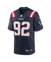 Nike Men's Davon Godchaux Navy New England Patriots Game Jersey