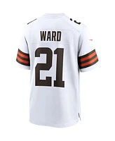 Nike Men's Denzel Ward White Cleveland Browns Game Jersey