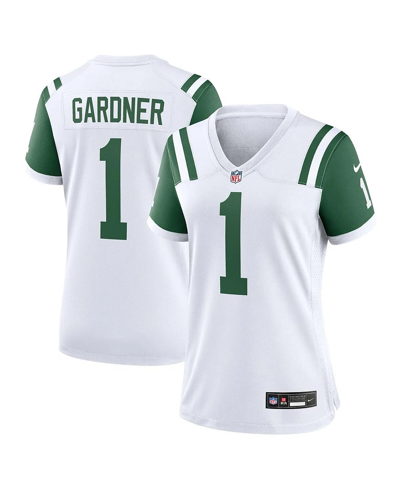 Nike Women's Ahmad Sauce Gardner White New York Jets Classic Alternate Game Jersey