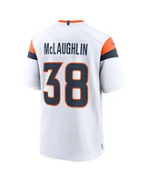 Nike Men's Jaleel McLaughlin White Denver Broncos Game Jersey