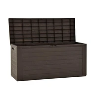 Patio Storage Box Brown 45.7"x17.3"x21.7"