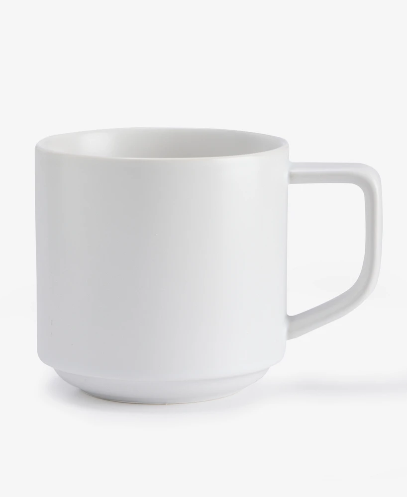 The Cellar Whiteware Aaden Matte Stackable Mug, Exclusively at Macy's