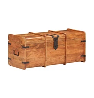 vidaXL Storage Chest 35.4"x15.7"x15.7" Solid Acacia Wood