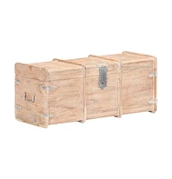 Storage Chest 35.4"x15.7"x15.7" Solid Acacia Wood