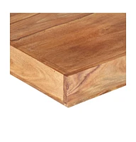 Coffee Table 17.7"x17.7"x15.7" Solid Wood Acacia