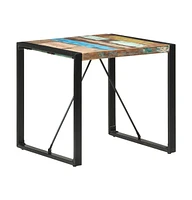 Dining Table 31.5"x31.5"x29.5" Solid Reclaimed Wood