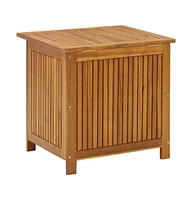 Patio Storage Box 23.6"x19.7"x22.8" Solid Wood Acacia