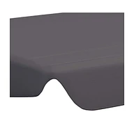 vidaXL Replacement Canopy for Garden Swing Anthracite 74"/66.1"x57.1"/43.3"