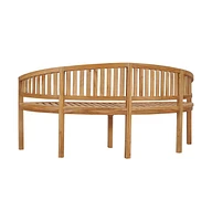 Banana Bench 70.9" Solid Teak Wood