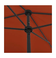 vidaXL Beach Parasol Terracotta 78.7"x49.2"