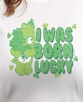 Hybrid Apparel Plus Trendy Care Bears Born Lucky Graphic Crew Neck T-Shirt