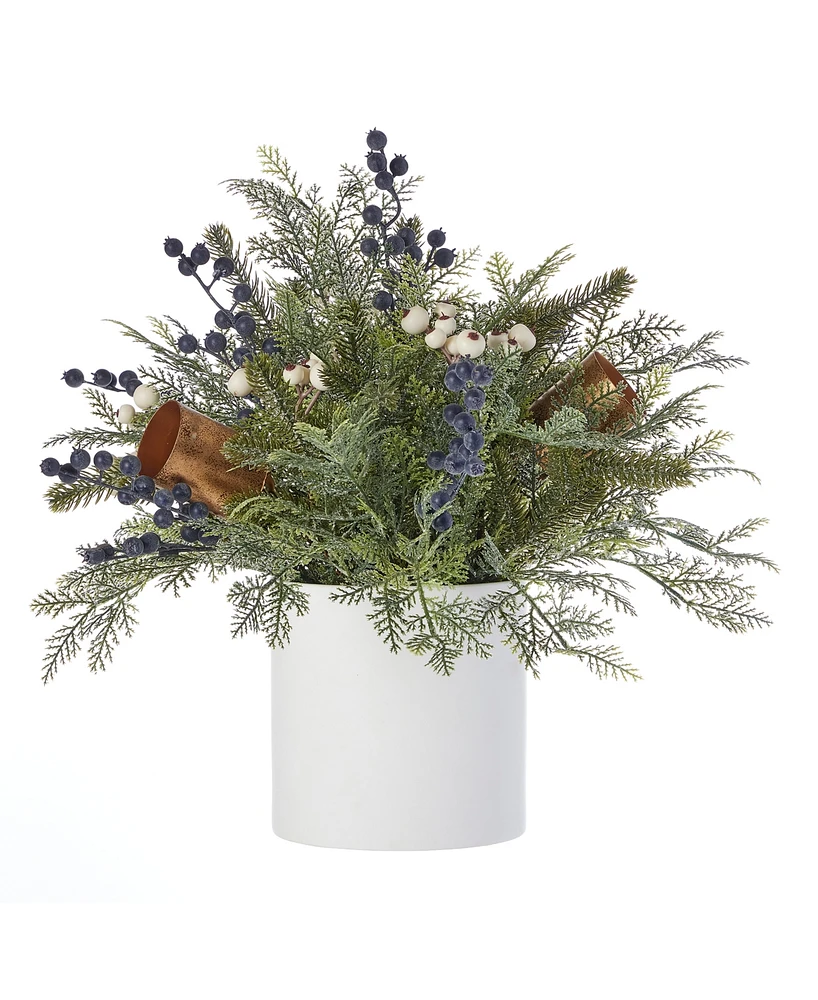 Seasonal 19" Pre-Lit Mixed Mica Foliage Garland