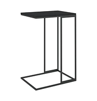 Side Table Black 15.7"x11.8"x23.2" Engineered Wood