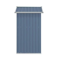 vidaXL Garden Shed 49.6"x38.4"x69.7" Galvanized Steel