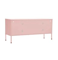 Tv Stand Pink 41.3"x13.8"x19.7" Steel