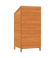 Garden Shed Brown 21.7"x20.5"x44.1" Solid Wood Fir