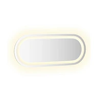 Led Bathroom Mirror 19.7"x7.9" Oval