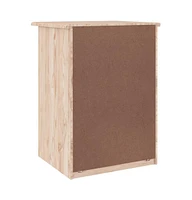 vidaXL Bedside Cabinet Alta 16.1"x13.8"x21.9" Solid Wood Pine