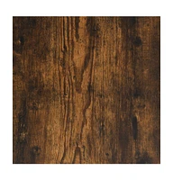 vidaXL Console Table with Shelves Smoked Oak 39.4"x13.8"x29.5"