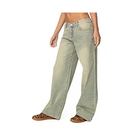 Edikted Womens Ace Relaxed Jeans