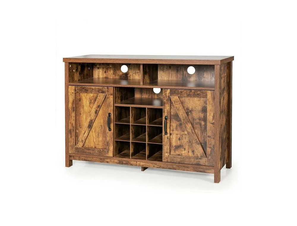 Slickblue Detachable 9 Bottle Wine Rack Kitchen Buffet Storage Cabinet